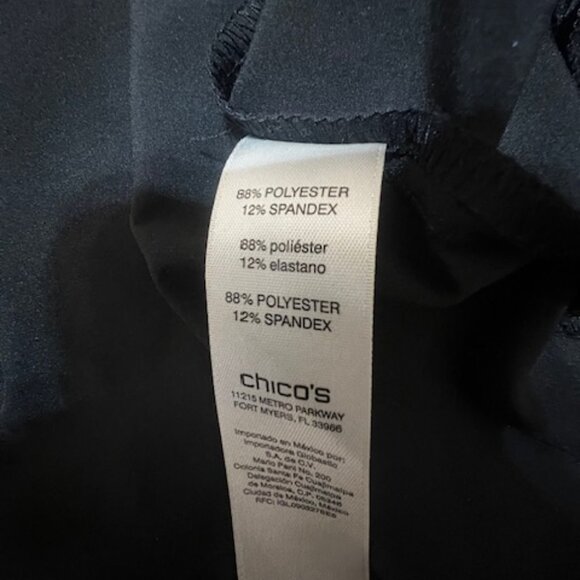 SOLD Chico's Zenergy Black - Fully Zippered Activewear Sporty type jacket - Picture 4 of 9